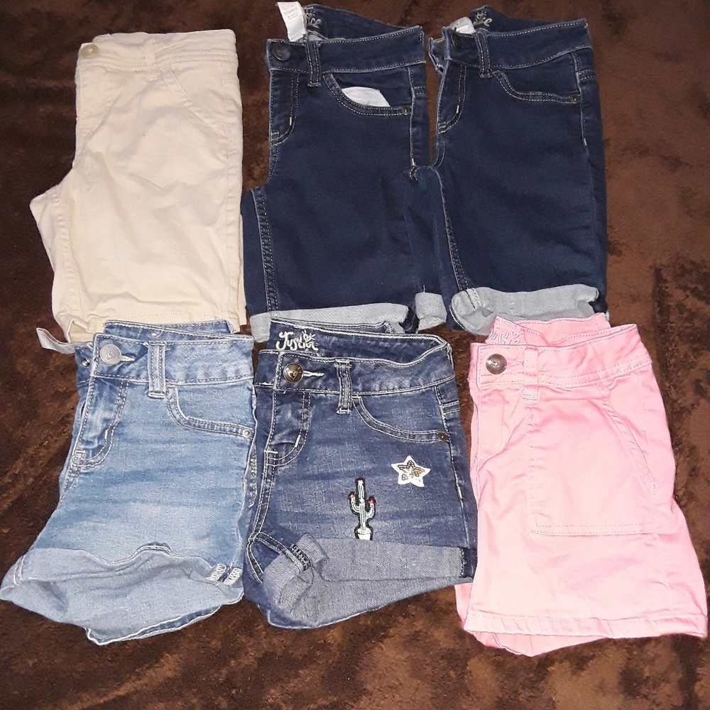 size 8, 6 pair of shorts